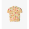 Top din amestec de bumbac cu imprimeu floral Top din amestec de bumbac cu imprimeu floral