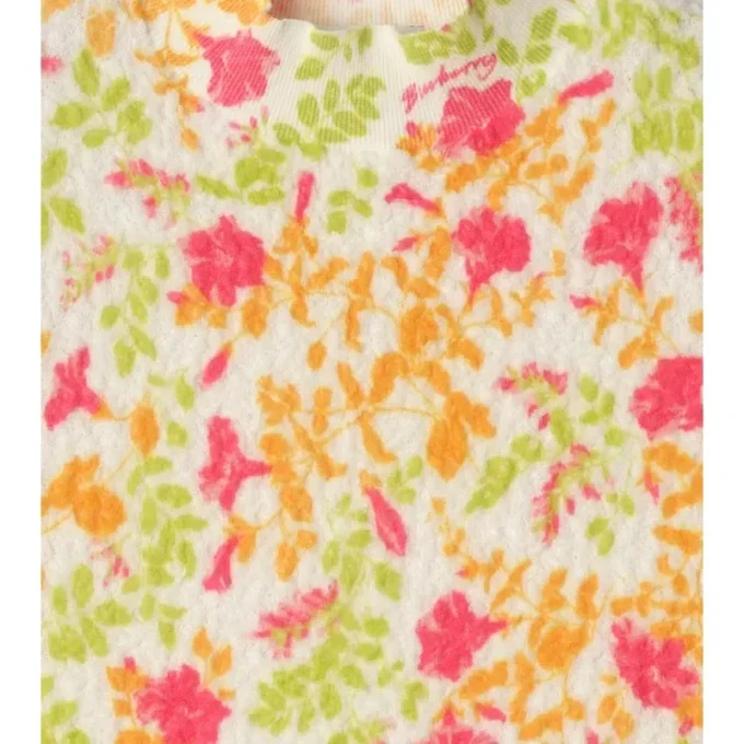 Top din amestec de bumbac cu imprimeu floral Top din amestec de bumbac cu imprimeu floral