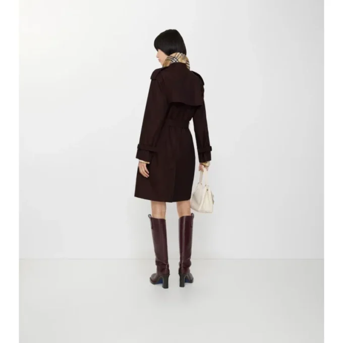 Trench Coat Castleford din gabardină, de lungime medie Trench Coat Castleford din gabardină, de lungime medie