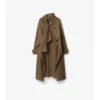 Trench Coat cu eșarfă lungă din mătase Trench Coat cu eșarfă lungă din mătase