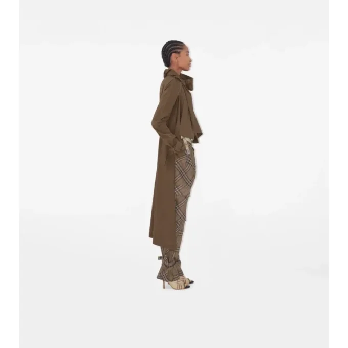Trench Coat cu eșarfă lungă din mătase Trench Coat cu eșarfă lungă din mătase