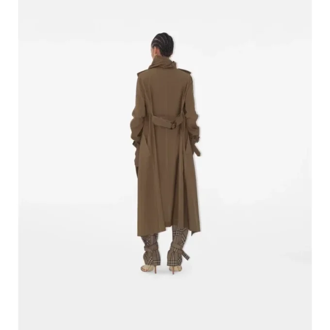Trench Coat cu eșarfă lungă din mătase Trench Coat cu eșarfă lungă din mătase
