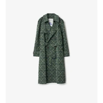Trench Coat din amestec de viscoză în stil baroc
