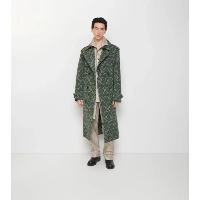 Trench Coat din amestec de viscoză în stil baroc Trench Coat din amestec de viscoză în stil baroc