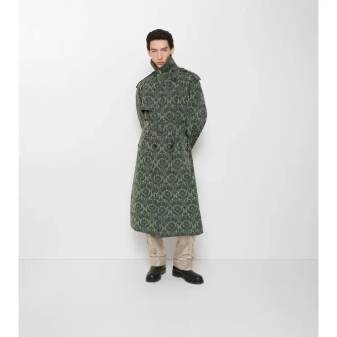Trench Coat din amestec de viscoză în stil baroc Trench Coat din amestec de viscoză în stil baroc