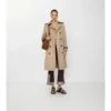 Trench Coat din bumbac și mătase Foxfield