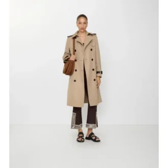 Trench Coat din bumbac și mătase Foxfield