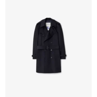 Trench Coat din cașmir de lungime medie