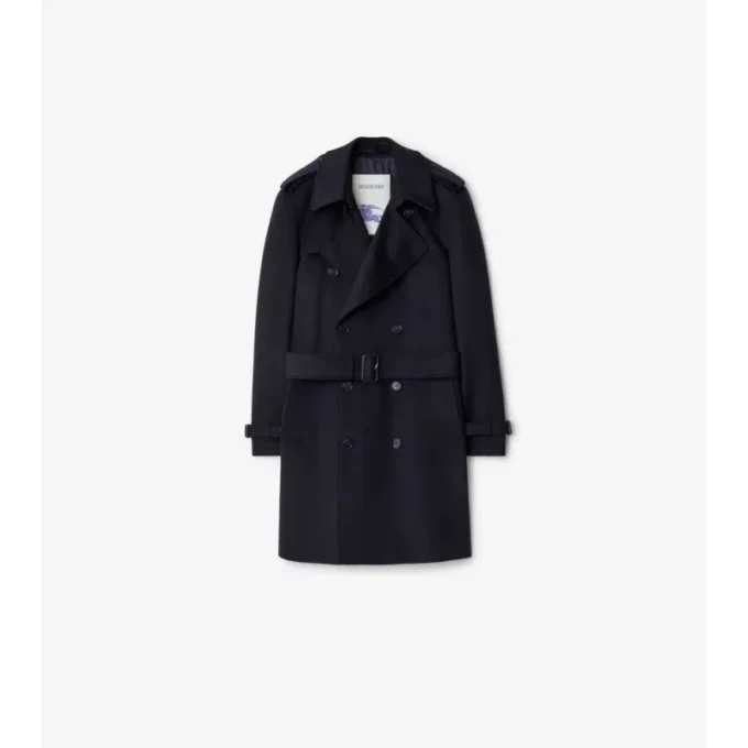 Trench Coat din cașmir de lungime medie Trench Coat din cașmir de lungime medie