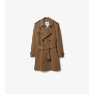 Trench Coat din cașmir de lungime medie