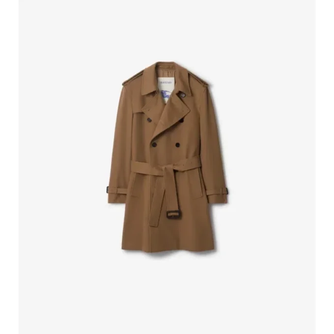 Trench Coat din cașmir de lungime medie Trench Coat din cașmir de lungime medie
