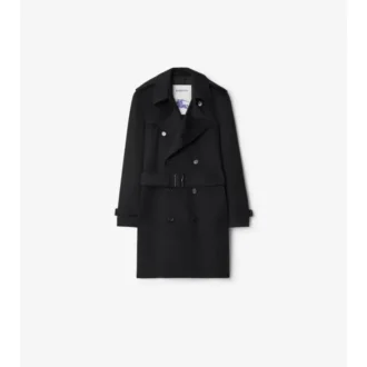 Trench Coat din cașmir de lungime medie Trench Coat din cașmir de lungime medie