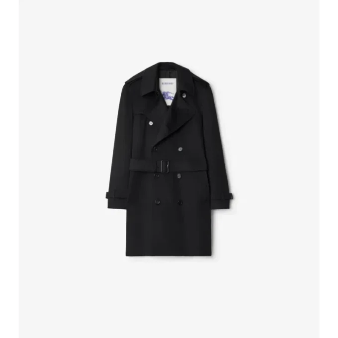 Trench Coat din cașmir de lungime medie Trench Coat din cașmir de lungime medie