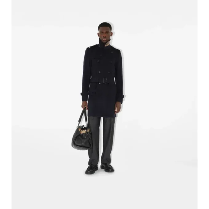Trench Coat din cașmir de lungime medie Trench Coat din cașmir de lungime medie