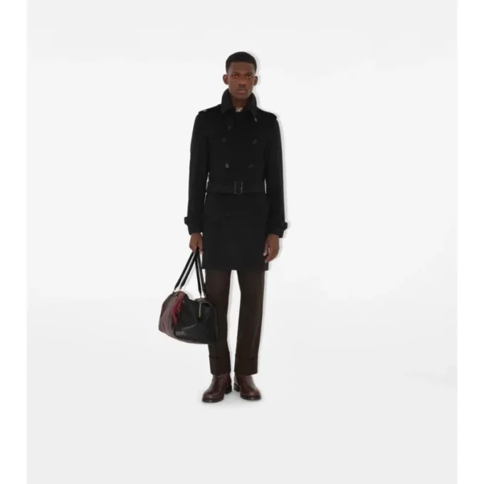 Trench Coat din cașmir de lungime medie Trench Coat din cașmir de lungime medie