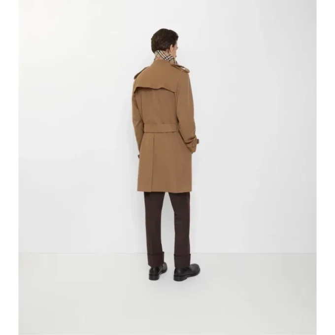 Trench Coat din cașmir de lungime medie Trench Coat din cașmir de lungime medie