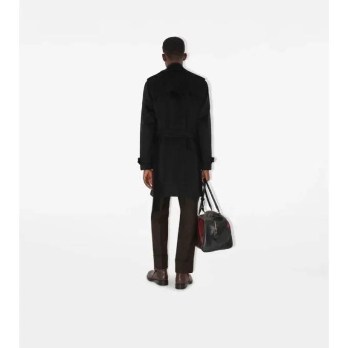 Trench Coat din cașmir de lungime medie Trench Coat din cașmir de lungime medie