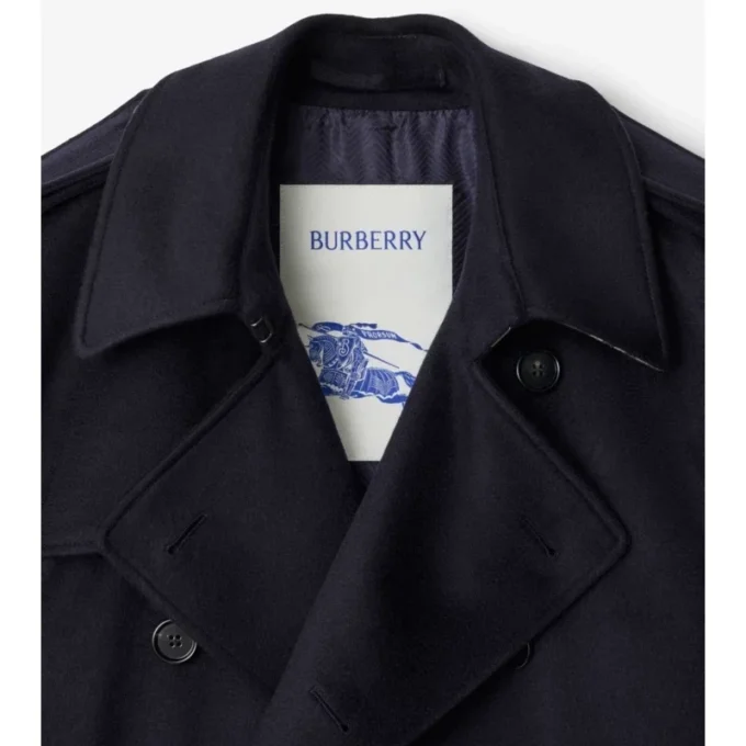 Trench Coat din cașmir de lungime medie Trench Coat din cașmir de lungime medie