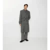Trench Coat din lână cu model în zig-zag Trench Coat din lână cu model în zig-zag