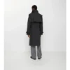 Trench Coat din lână elastică laminată