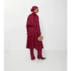 Trench Coat din mătase cu imprimeu în carouri