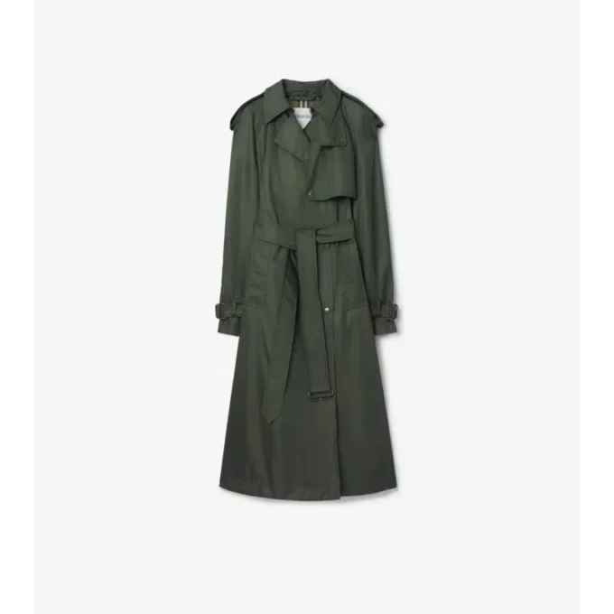 Trench Coat din nailon cu glugă