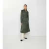 Trench Coat din nailon cu glugă