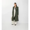 Trench Coat din nailon cu glugă