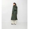 Trench Coat din nailon cu glugă