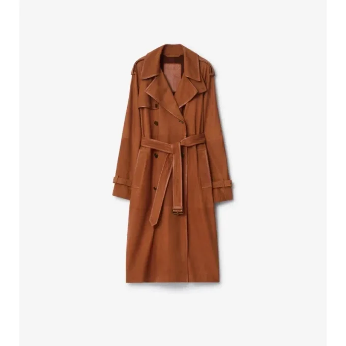 Trench Coat din nubuc Castleford