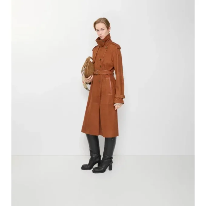Trench Coat din nubuc Castleford