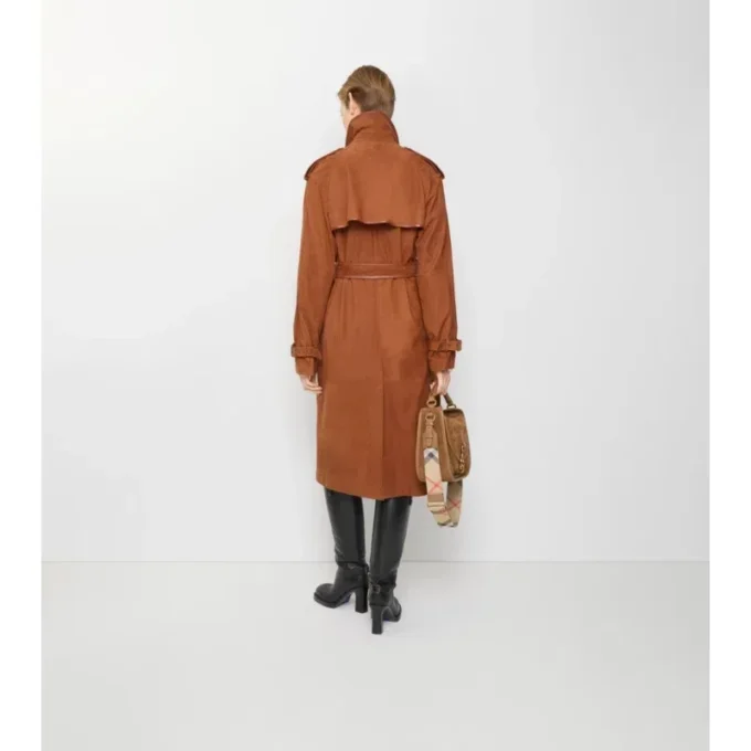 Trench Coat din nubuc Castleford