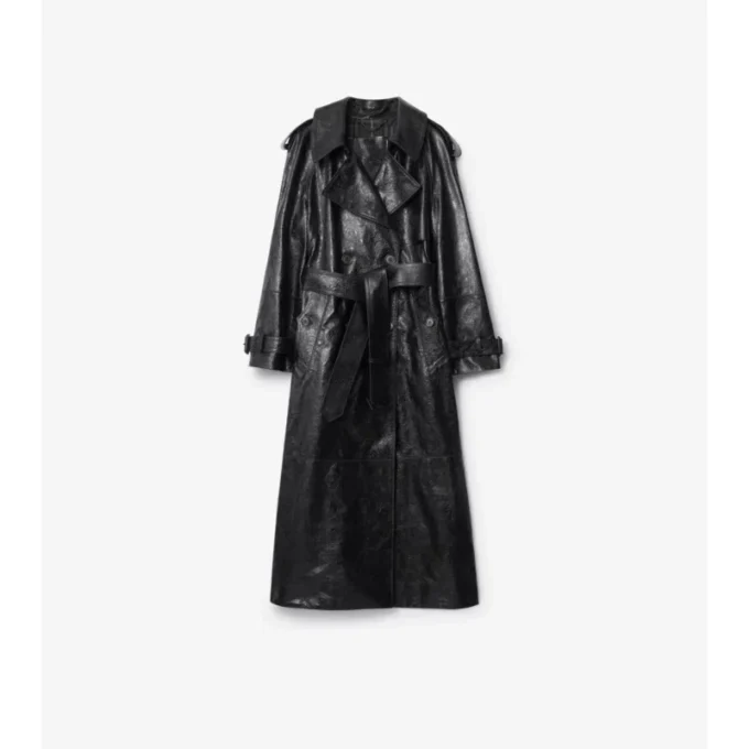 Trench Coat din piele embosată Trench Coat din piele embosată