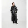 Trench Coat din piele embosată Trench Coat din piele embosată