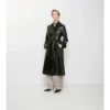 Trench Coat din piele embosată Trench Coat din piele embosată