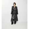 Trench Coat din piele embosată Trench Coat din piele embosată