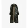 Trench Coat din piele embosată Trench Coat din piele embosată