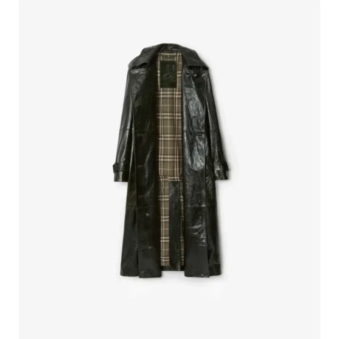 Trench Coat din piele embosată Trench Coat din piele embosată