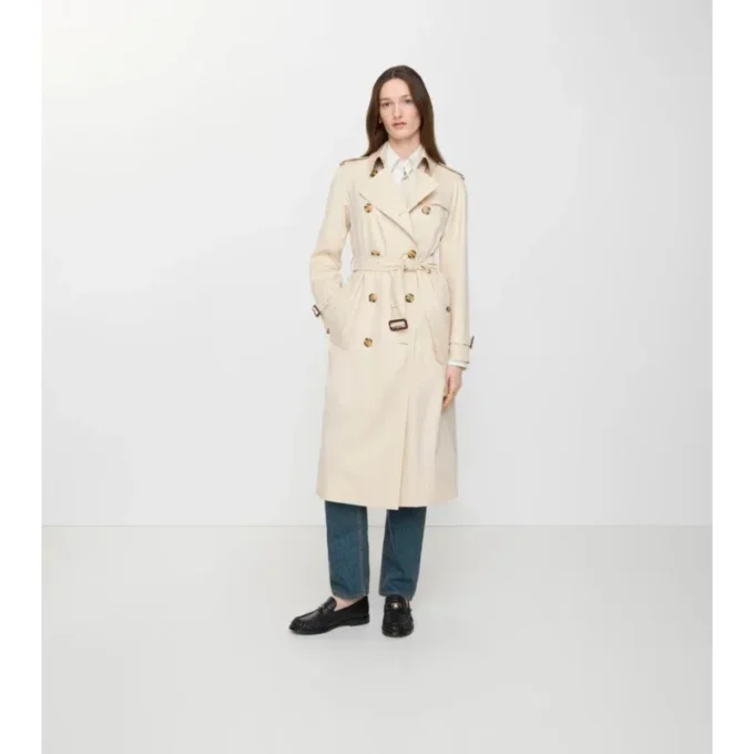 Trench Coat din Tropical Gabardine Waterloo