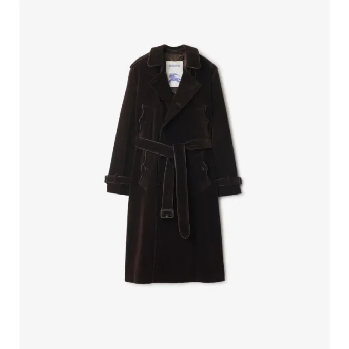 Trench Coat din velur