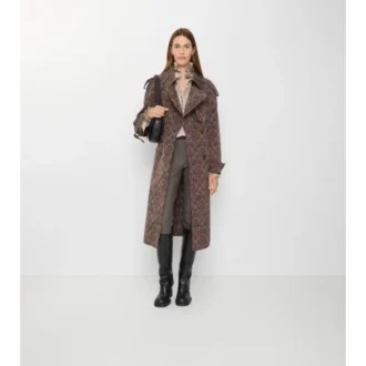 Trench Coat Fitzrovia din amestec de viscoză în stil baroc