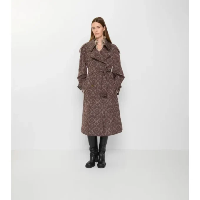 Trench Coat Fitzrovia din amestec de viscoză în stil baroc
