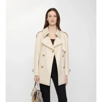 Trench Coat Fitzrovia din Tropical Gabardine