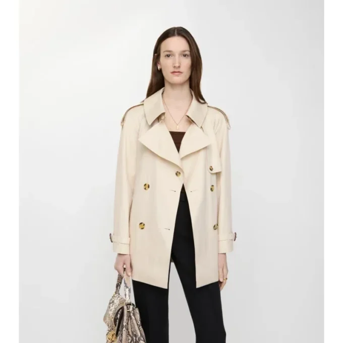 Trench Coat Fitzrovia din Tropical Gabardine