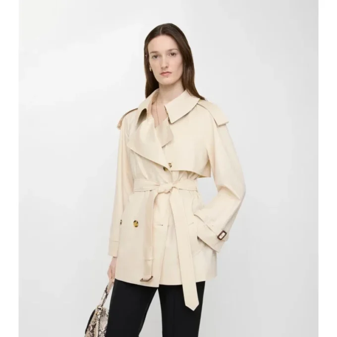 Trench Coat Fitzrovia din Tropical Gabardine