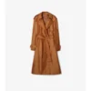 Trench Coat lung din amestec de nailon