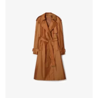 Trench Coat lung din amestec de nailon