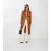 Trench Coat lung din amestec de nailon
