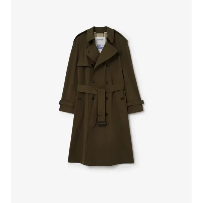 Trench Coat lung din bumbac ușor Trench Coat lung din bumbac ușor