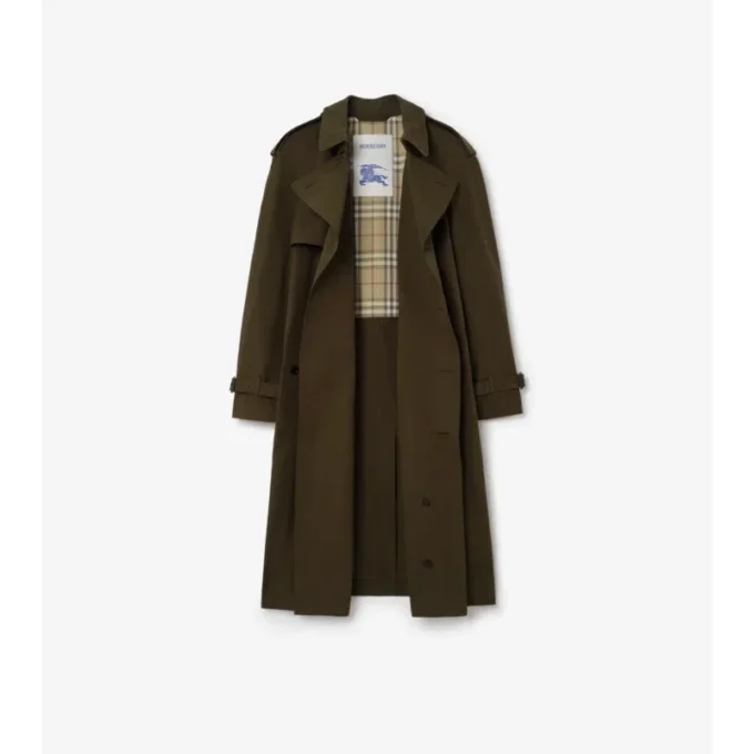 Trench Coat lung din bumbac ușor Trench Coat lung din bumbac ușor